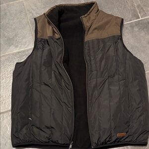 Free Country - Reversible Men's Black and Brown Vest XXL